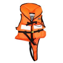 Feststoff-Rettungsweste 30N für Babys max.15kg mit Reißverschl., orange