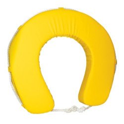 Hufeisen Rettungsring PVC gelb