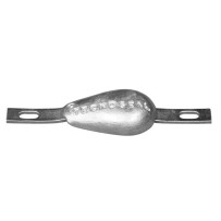 Rumpfanode zum Anschr., tropfenförmig Mg 185x87x35mm + Laschen