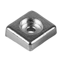 Plattenanode Mg 32x28mm, Bohrung 6mm