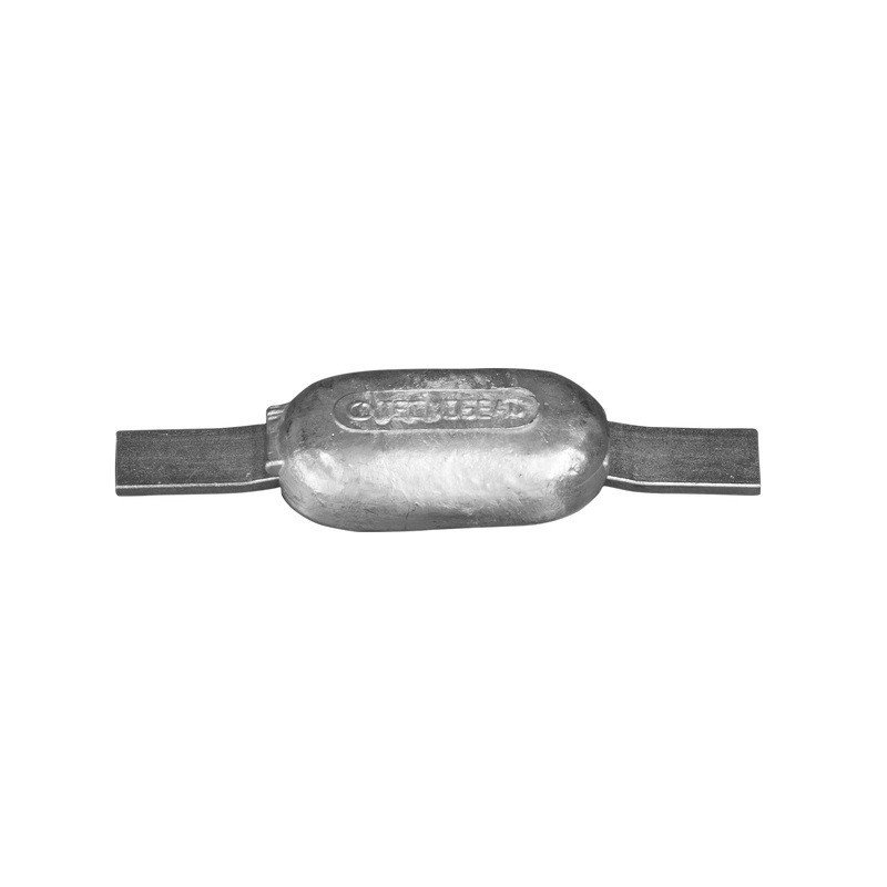 Rumpfanode zum Anschw., oval Zn 295x90x40mm + Laschen