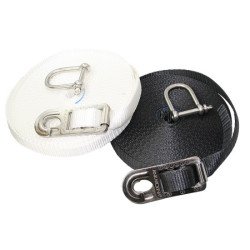SAFEOLINA Streckgurt-Set Jackline mit Schäkel PES 12m weiß