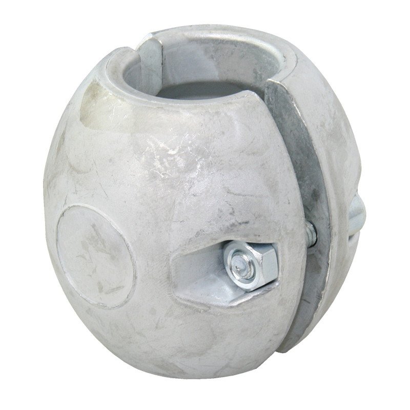 Wellenanode, kugelförmig Alu 56mm, für Welle 25mm