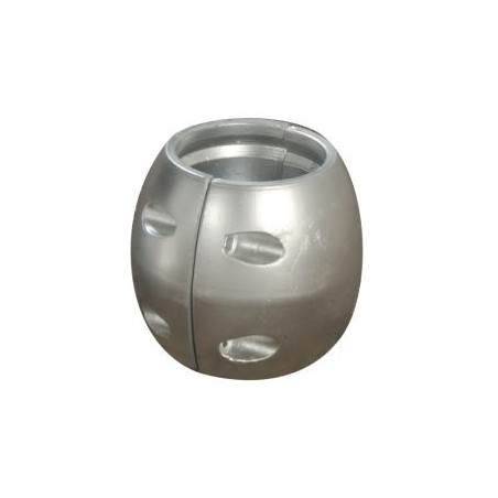 Wellenanode, kugelförmig Zn 81mm, für Welle 40mm