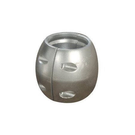 Wellenanode, kugelförmig Zn 81mm, für Welle 45mm