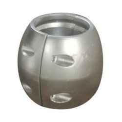 Wellenanode, kugelförmig Alu 81mm, für Welle 45mm