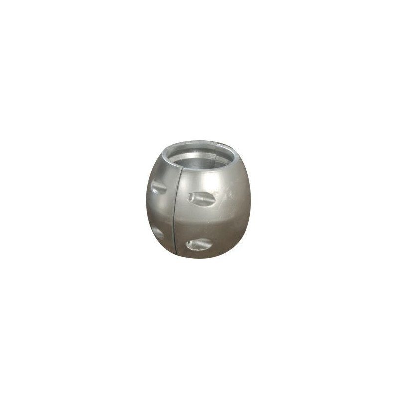 Wellenanode, kugelförmig Alu 81mm, für Welle 45mm