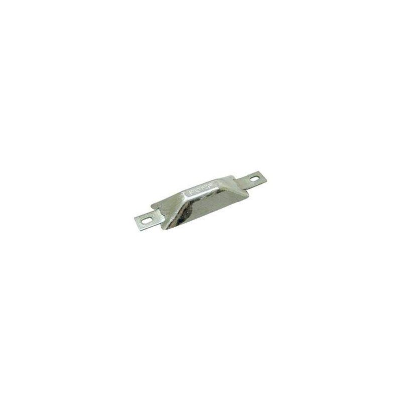 Rumpfanode zum Anschr., rechteckig Alu 95x40x25mm + Laschen