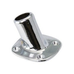 Flaggenstockhalter Messing verchromt 10mm