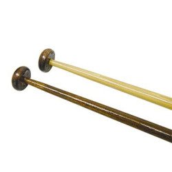 Flaggenstock Mahagoni 30mm, mit Klampe 80mm, 1,25m