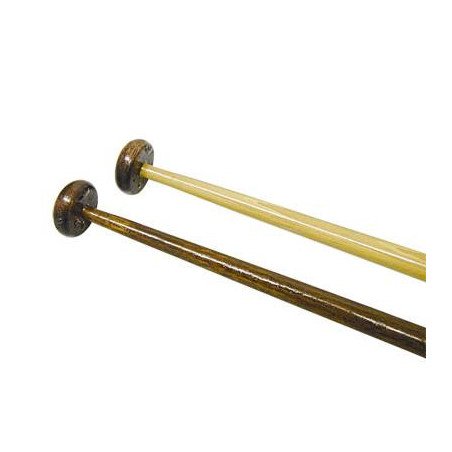Flaggenstock Mahagoni 30mm, mit Klampe 80mm, 1,25m