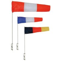 Windsack mit Seitenhalter, Durchmesser 60mm rot/weiß/rot