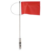 Verklicker mit Seitenhalter, Tuchhöhe 100mm rot
