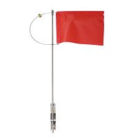 Verklicker mit Seitenhalter und Gegengewicht, Tuchhöhe 100mm rot