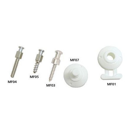 MINAX Unterteil PVC weiß 10St.