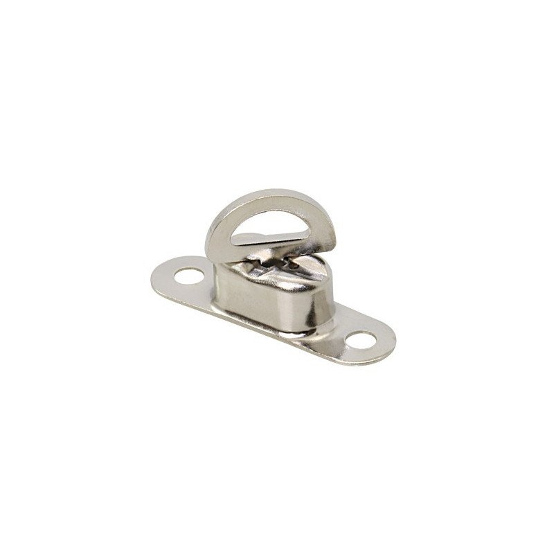 Drehverschluss-Ovalöse mit Scheibe MsNi 17x11mm 10St.