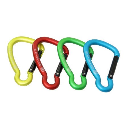 KONG Karabiner asym. Alu 5x52mm rot/schwarz