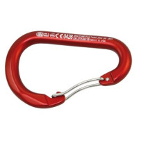 KONG Karabiner Paddle mit Draht-Verschluss Alu 12x114mm rot