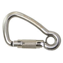 KONG Karabiner asym. mit Auto-Block und Kausche A4 11x124mm