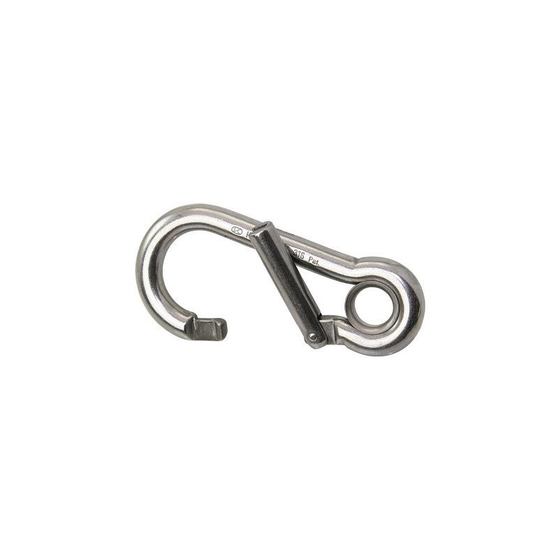 KONG Karabiner Classic Genius mit Kausche seitlich öffnend A4 10x100mm