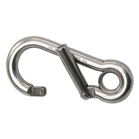 KONG Karabiner Classic Genius mit Kausche seitlich öffnend A4 10x100mm