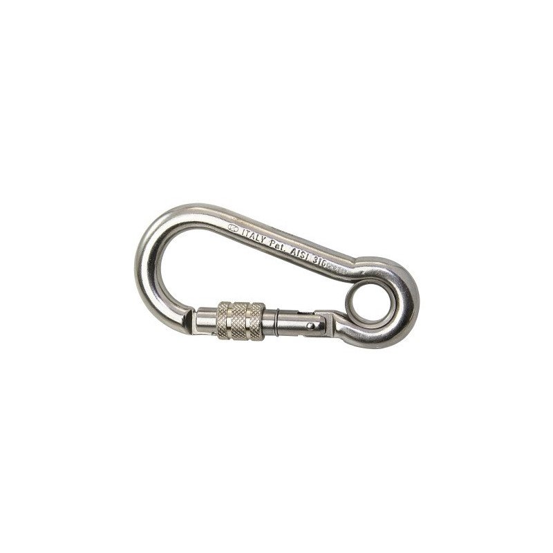 KONG Karabiner mit Überwurfmutter und Kausche A4 10x100mm