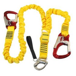 KONG Lifeline mit Edelstahl-Schnappschäkel, 2 Karabinern, Gurte 1,8m+0,9m