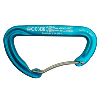 KONG Karabiner Argon F mit Draht-Öffnung Alu 93mm cyan