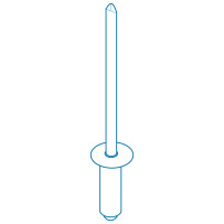 Blindniete mit Flachrundkopf NiCu/Zn 4,0x9,5mm 10St.