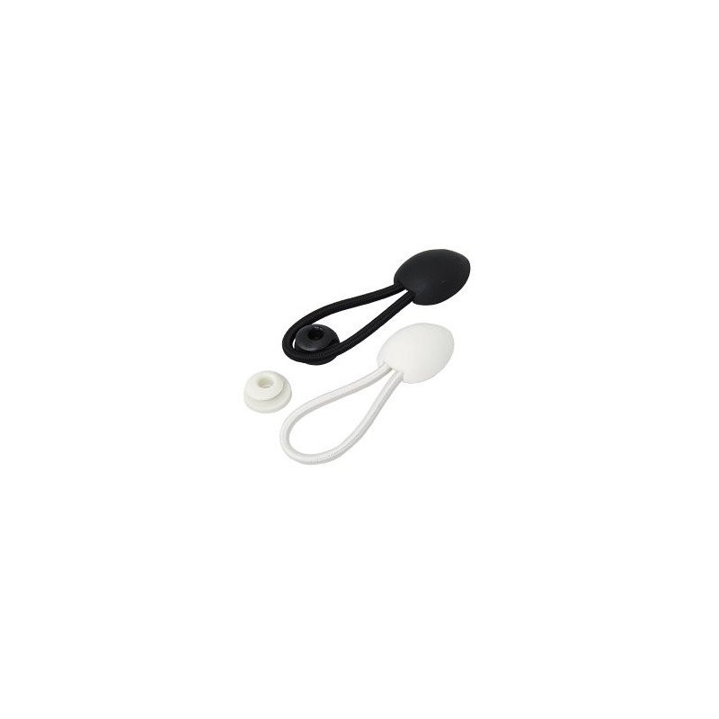 Persenningabspannung Bungee-Loop mit Knopf weiß 10St.
