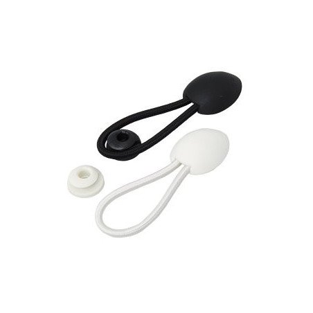 Persenningabspannung Bungee-Loop mit Knopf weiß 10St.