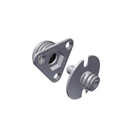 FASTMOUNT Metal Profile Buchse mit Gew., zum Anschr. Haltekraft 10kg 100St.