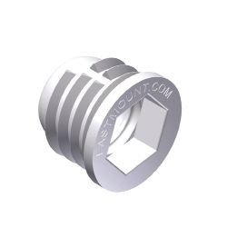 FASTMOUNT Standard Buchse mit Gewinde, weiß 10St.