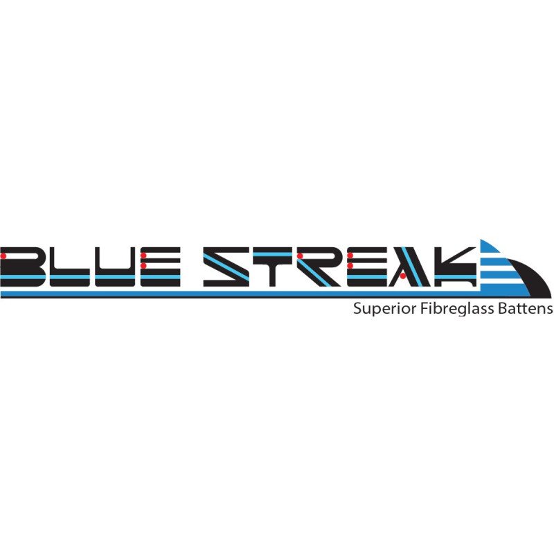 BLUE STREAK Segellatte Vinylester 15x1,6mm 2,50 m unverjüngt