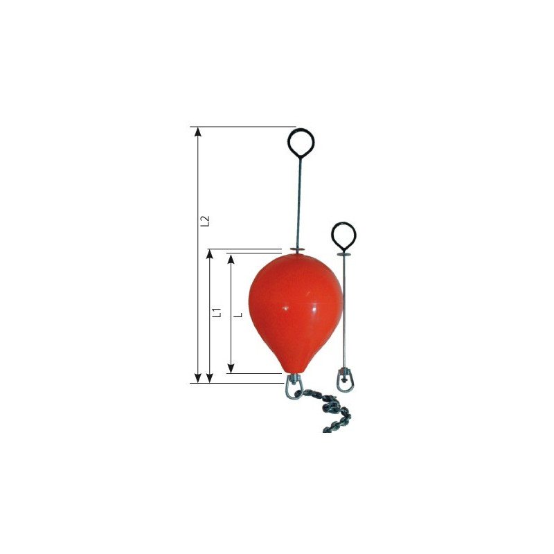 Bojenstange, kurz Verzinkt 12x720mm für Boje CM-2