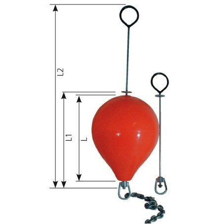 Bojenstange, kurz Verzinkt 12x720mm für Boje CM-2