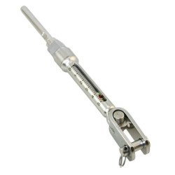 BLUE WAVE Wantenspanner MRT Terminal-Toggle A4/Brnz 4mm 1/4', Pin 6,4mm