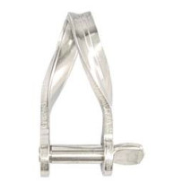 BLUE WAVE Flachschäkel, verdreht A4 Pin 5mm, iL:22mm 2St. SB-Pack