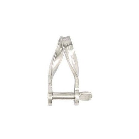 BLUE WAVE Flachschäkel, verdreht A4 Pin 5mm, iL:33mm 2St. SB-Pack