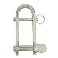 BLUE WAVE Schlüsselschäkel mit Steg A4 Pin 6mm, iL:25mm SB-Pack