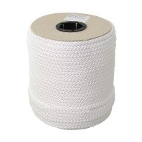 Flechtleine PP 8-fach 6mm weiß 30m