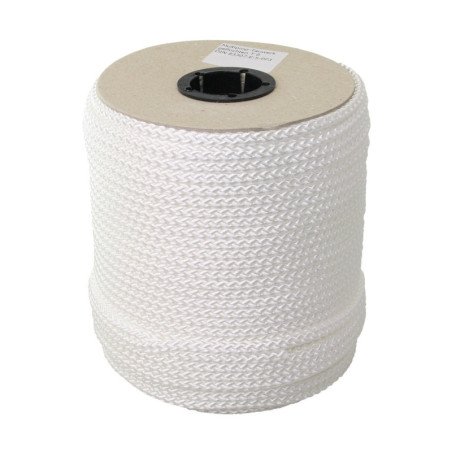 Flechtleine PP 8-fach 6mm weiß 30m