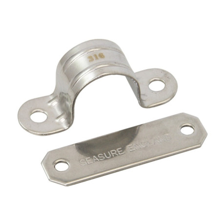 Rohrschelle, voll A4 für Rohr 25mm 10St.