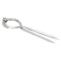Einhand-Marinezirkel mit Etui MsCr 190mm