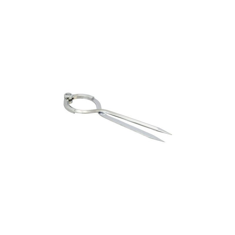Einhand-Marinezirkel mit Etui MsCr 190mm