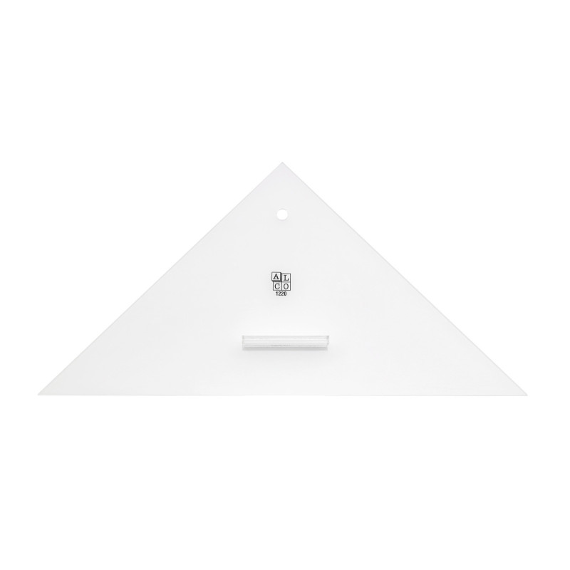 Anlegedreieck mit festem Griff Plexiglas 330mm