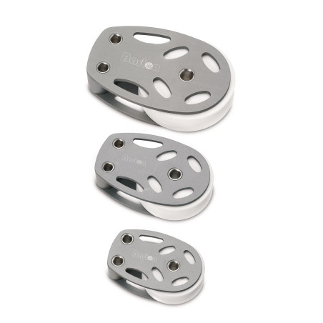 BARTON Liegeblock gleitl. Alu 85mm, Seil 18mm