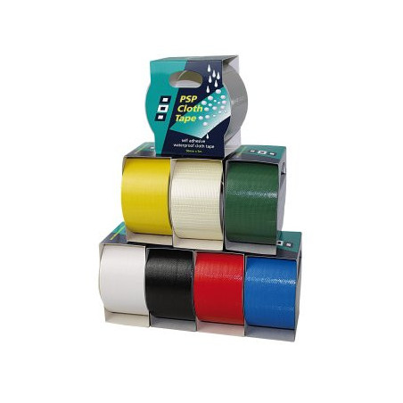 PSP Gewebeband, selbstkl. Cloth Tape 25mm 10m weiß