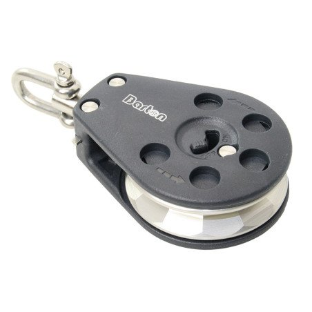 BARTON Ratschenblock kugell. 55mm, Seil 10mm, schaltbar