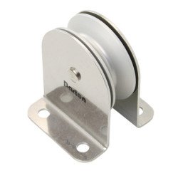 BARTON Einfach-Bockrolle gleitl. 38mm, Seil 8mm, Drahtseil 4mm, Alurolle